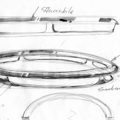 Vassoio Sambonet-Saturnio